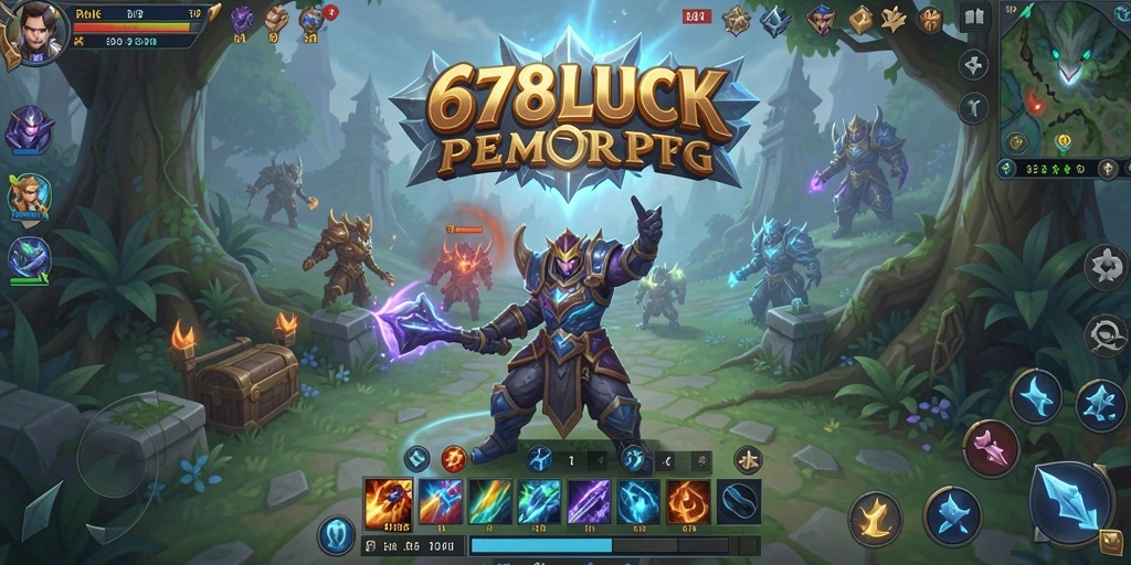 Screenshot gameplay 678LUCK menampilkan pertarungan epik dan eksplorasi dunia yang menakjubkan.