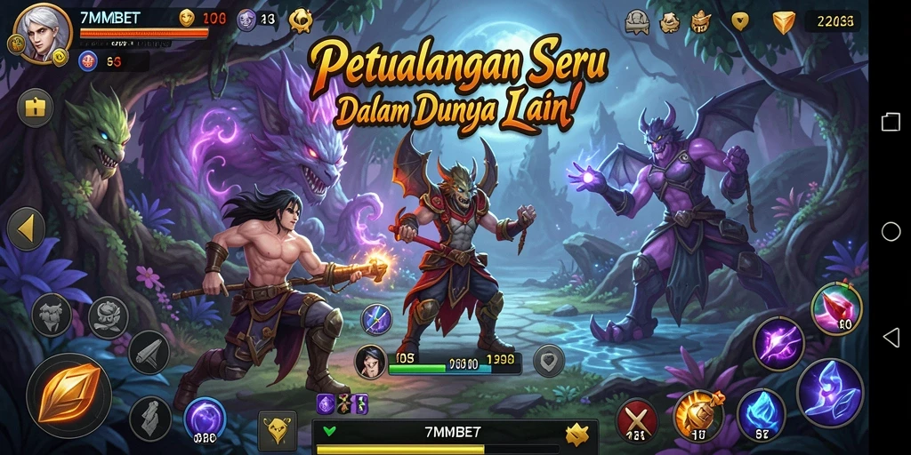 Tampilan mendebarkan dari gameplay 7MMBET saat menjelajahi petualangan.