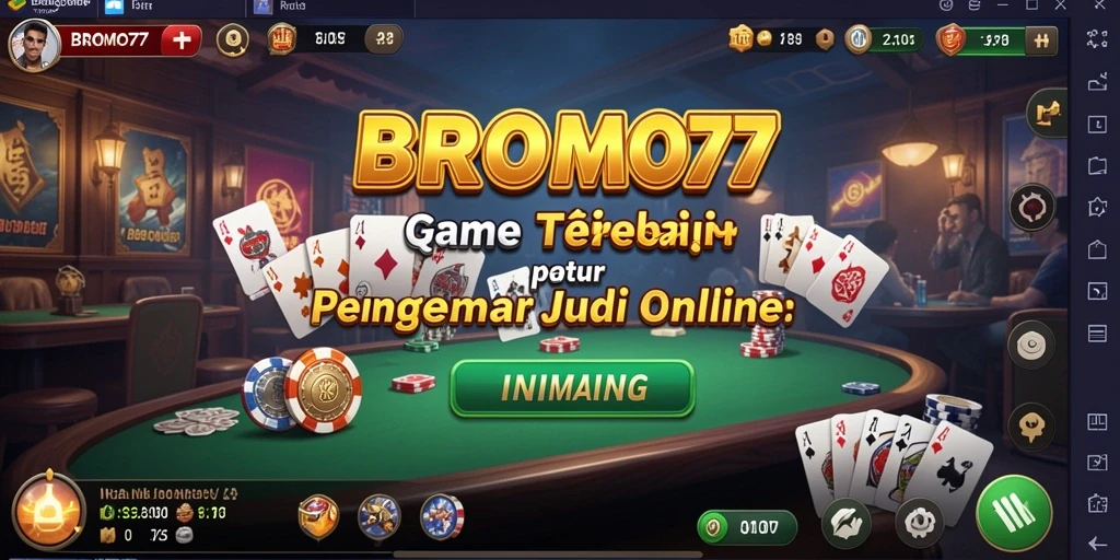 Screenshot gameplay BROMO77 menampilkan suasana seru QiuQiu.