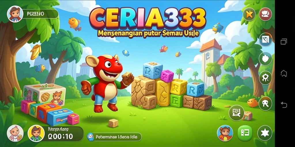 Screenshot CERIA33 menampilkan gameplay Puzzle yang memukau.
