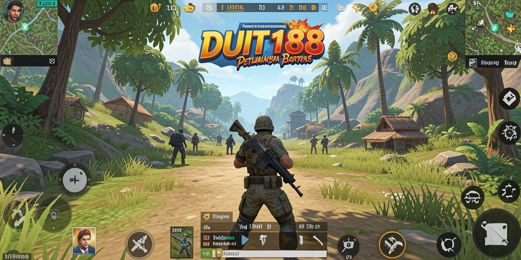 Screenshot gameplay DUIT188 menunjukkan dunia terbuka yang luas dan menakjubkan.