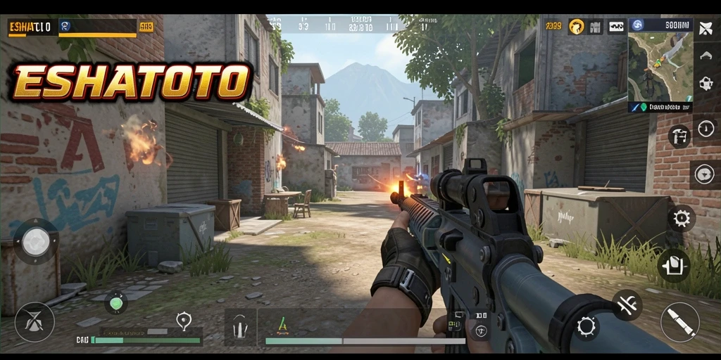 Tampilan gameplay ESHATOTO yang memukau dan penuh aksi.