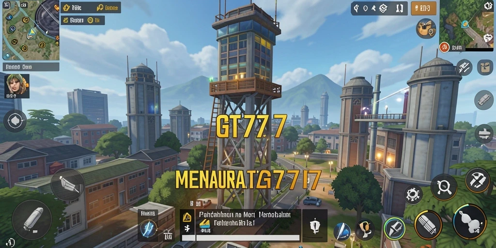 Tampilan gameplay GT777 yang mendebarkan dalam pertahanan menara.