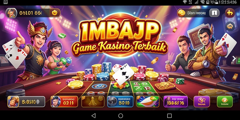 Tampilan menarik dari gameplay kasino yang mendebarkan.