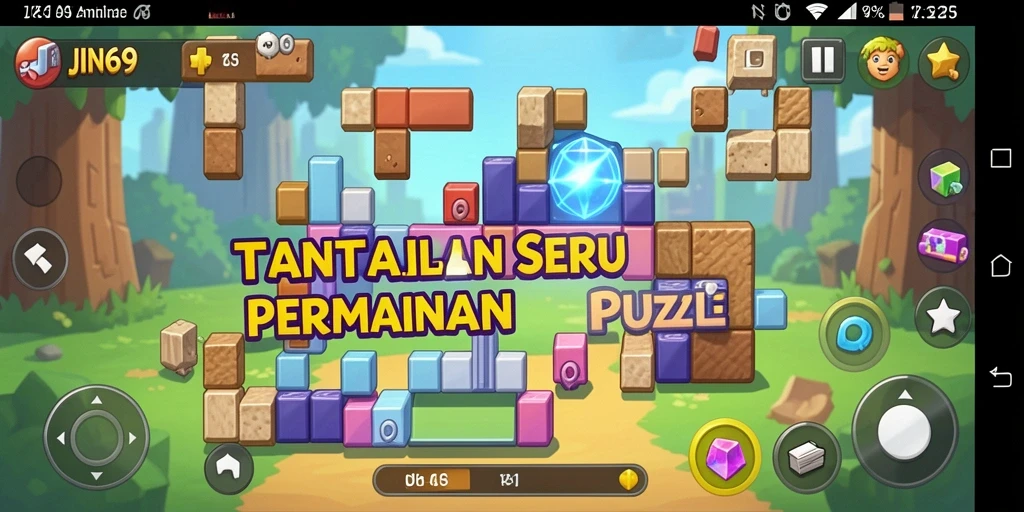 Tangkapan layar utama menunjukkan gameplay seru dari JIN69.