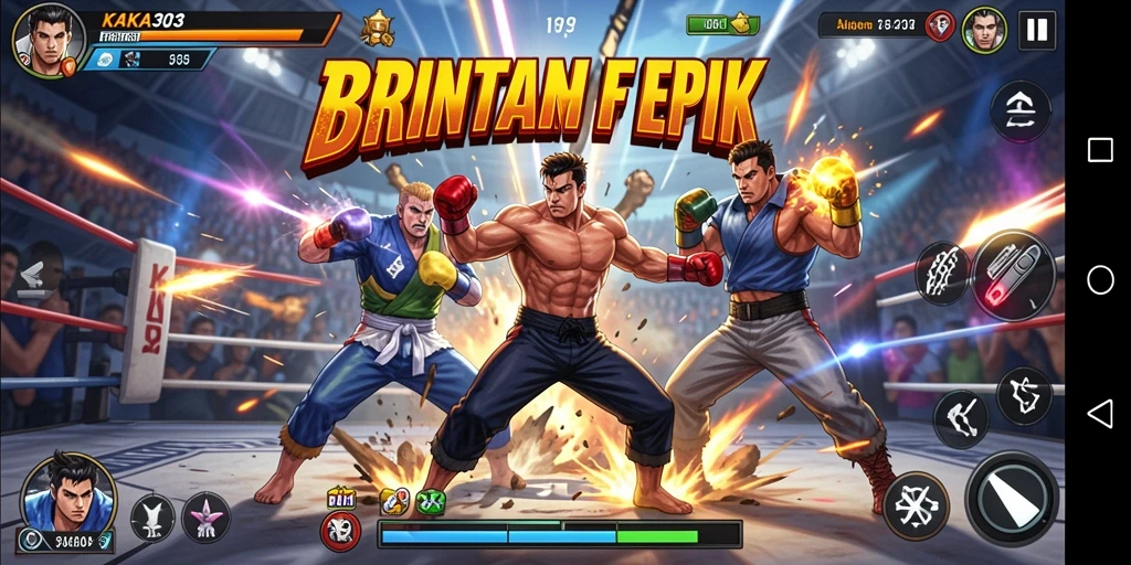 Gameplay KAKA303 menampilkan pertarungan yang seru dan mendebarkan.