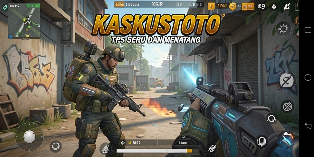 Gameplay seru KASKUSTOTO dengan pertempuran intens.
