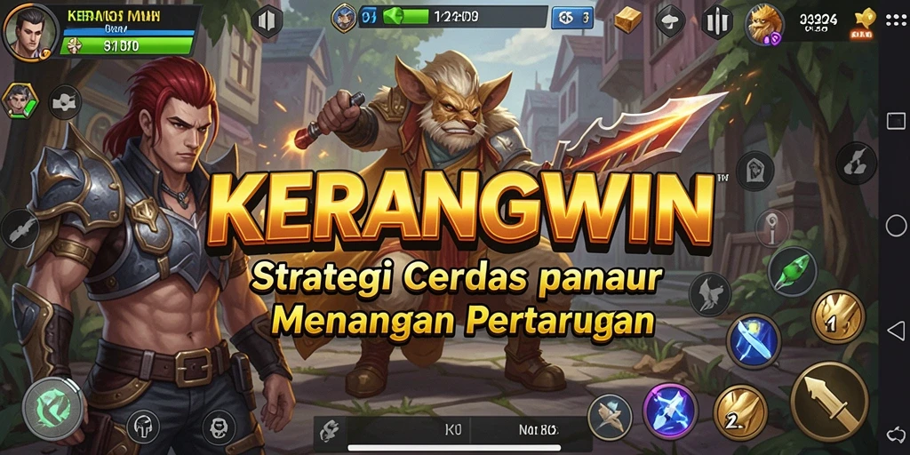 Tampilan aksi seru dari gameplay KERANGWIN yang menguji strategi.