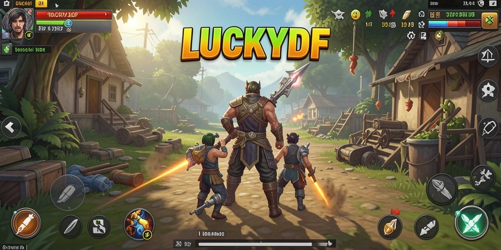 Tampilan gameplay menarik dari LUCKYDF yang penuh strategi.