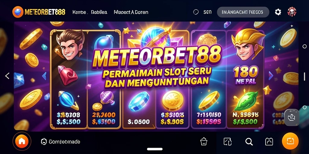 Tampilan gameplay seru di METEORBET88 dengan fitur menarik.