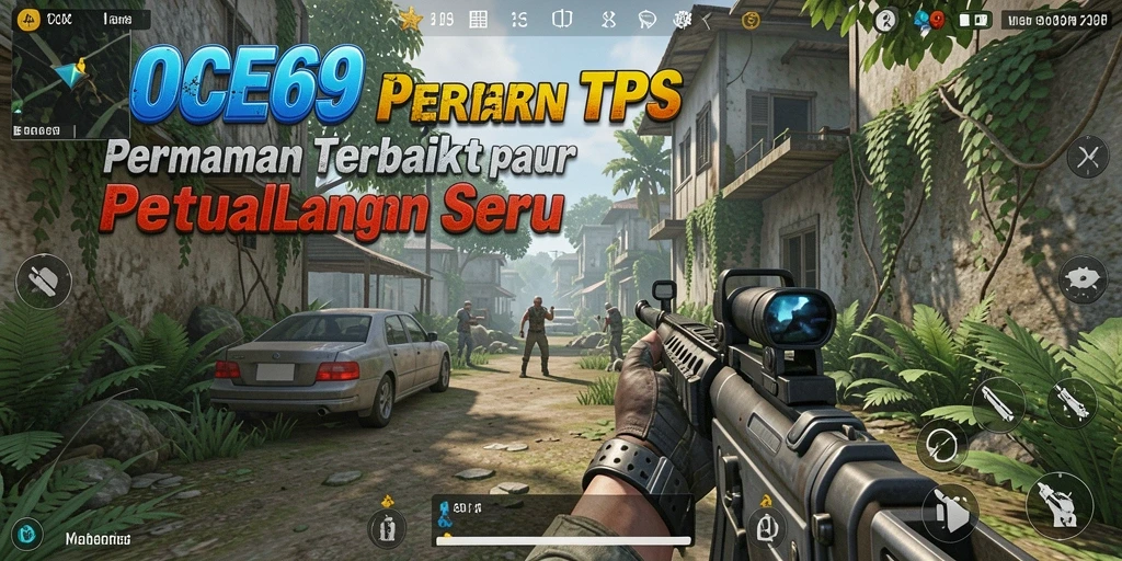 Tampilan action seru dalam gameplay OCE69 di mode TPS.