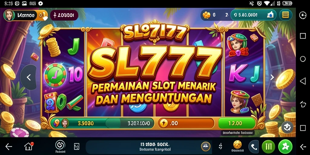 Tampilan menarik dari gameplay slot SL777 yang memukau.